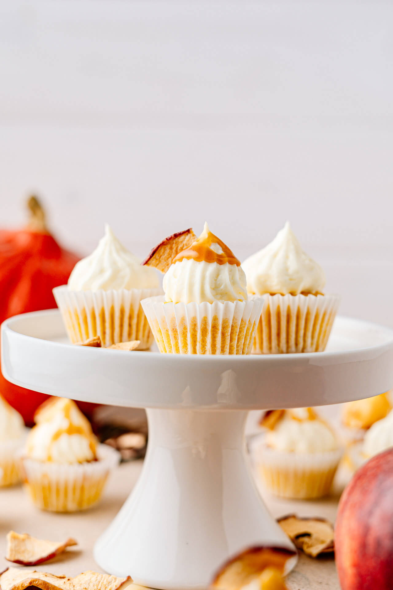 Apfel K Rbis Cupcakes Mit Karamell Genusskind