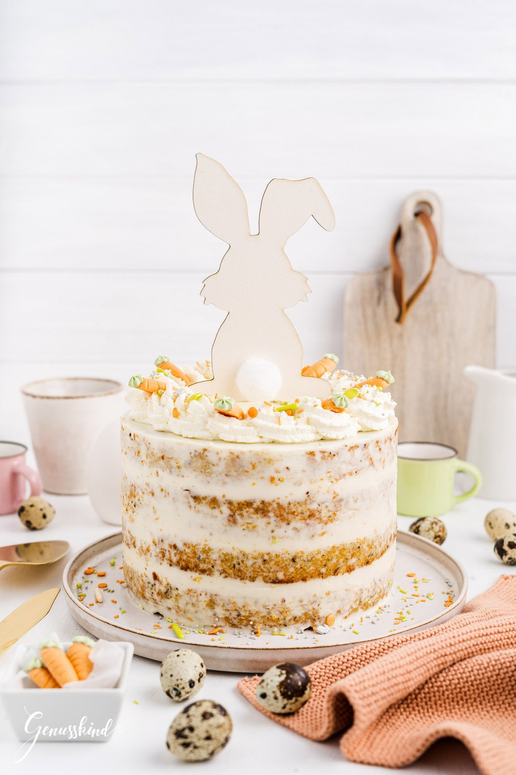 Karotten Naked Cake Unglaublich Lecker Und Saftig Genusskind