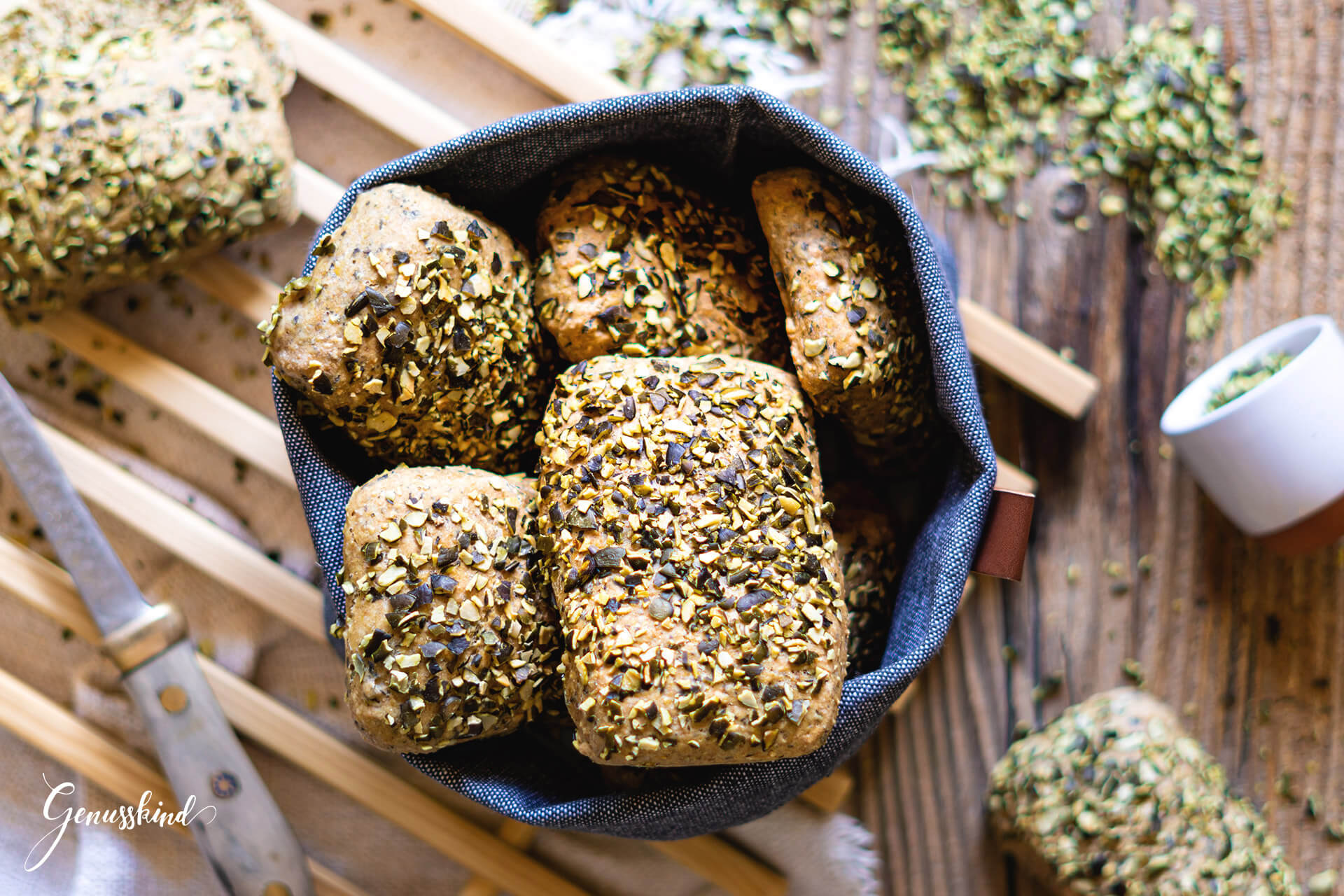 Kürbisbrötchen - Genusskind