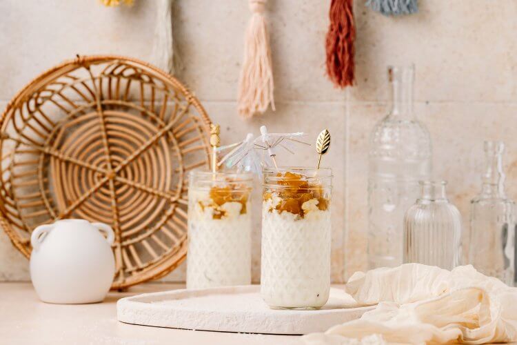 Pina Colada Dessert im Glas