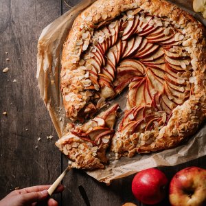 Apfel-Balsamico Galette